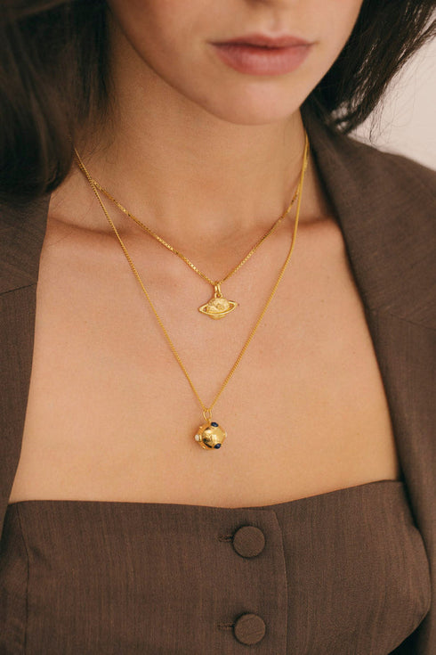 SATURN PENDANT SILVER